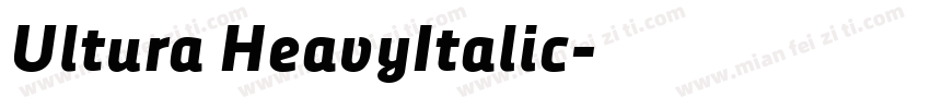 Ultura HeavyItalic字体转换